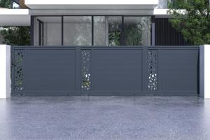 Sliding gate kit 6m SUNNY H.140cm grey aluminium 2