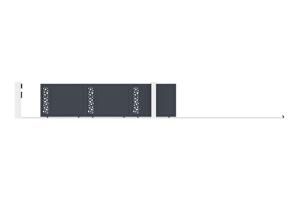 Sliding gate kit 6m SUNNY H.140cm grey aluminium 5
