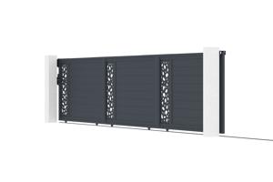 Sliding gate kit 6m SUNNY H.140cm grey aluminium 4