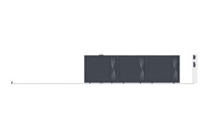 Sliding gate kit 5m VELETA H.140cm grey aluminium 10