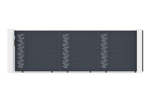 Brána posuvná 5m ARLBERG H.160 sivý hliník main image