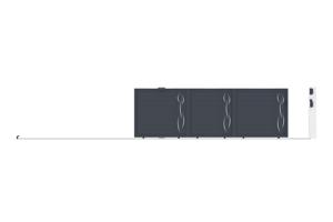 Portail coulissant 5m LIFE H.160cm aluminium gris 10