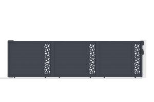 Portail coulissant 6m SUNNY H.160cm aluminium gris 7