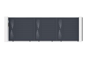 Posuvná brána 5m VELETA H.160 šedý hliník main image