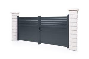 Puerta batiente exterior 3m CARPATIA Alt.140cm + Automatismo HICKER B200 5