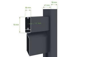 Puerta batiente exterior 3m CARPATIA Alt.140cm + Automatismo HICKER B200 14