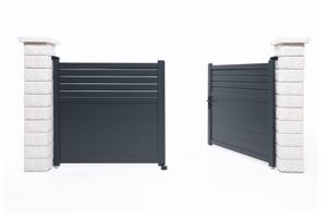 Puerta batiente exterior 3m CARPATIA Alt.140cm + Automatismo HICKER B200 6