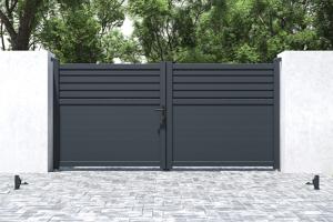 Puerta batiente exterior 3m CARPATIA Alt.140cm + Automatismo HICKER B200 17