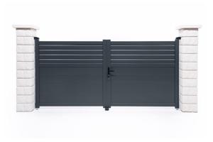 Puerta batiente exterior 3m CARPATIA Alt.140cm + Automatismo HICKER B200 2