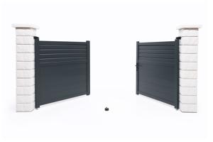 Puerta batiente exterior 3m CARPATIA Alt.140cm + Automatismo HICKER B200 7