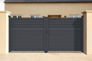 Portail battant 3m CARPATIA H.140cm gris main image