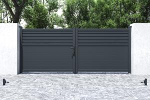 Draaipoort 3,5m CARPATIA H. 140cm aluminium + Poort 1m CARPATIA H.140cm aluminiu 16