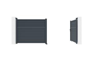 Draaipoort 3,5m CARPATIA H. 140cm aluminium + Poort 1m CARPATIA H.140cm aluminiu 6