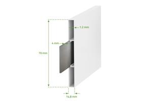 Swing gate 4m CARPATIA H.160cm white aluminium + motor BUNKER B500 13