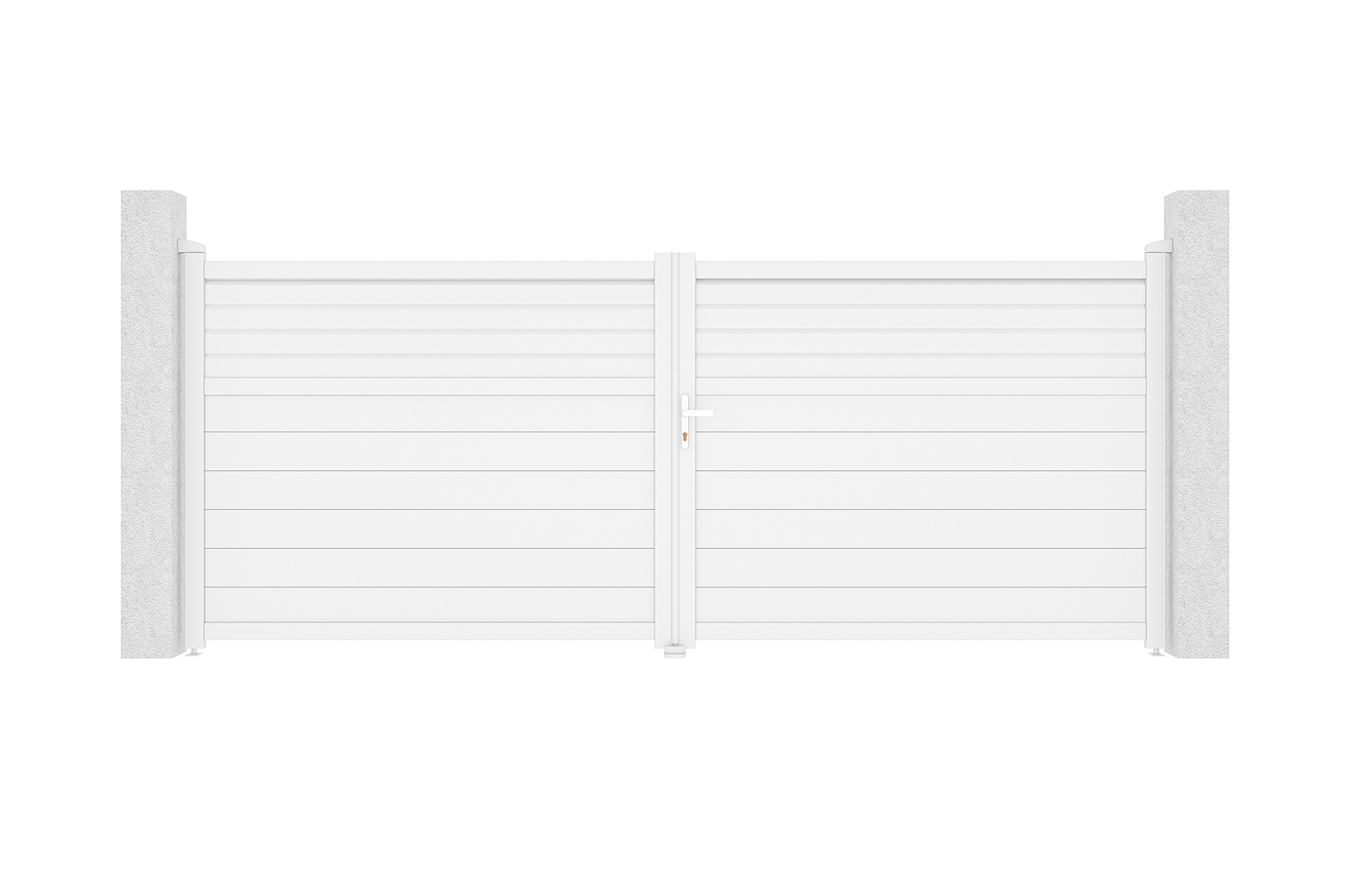 Nyílókapu 4m CARPATIA H.160 fehér alumínium 2