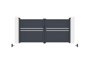 Swing gate 3m CIMONE H.140 grey aluminium 8