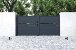 Swing gate 3m CIMONE H.140 grey aluminium 7