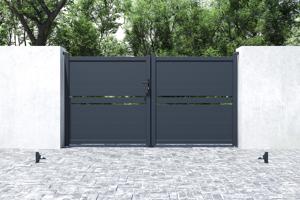 Swing gate 3m CIMONE H.160 grey aluminium 7