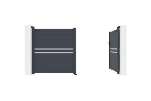 Swing gate 3m CIMONE H.160 grey aluminium 6