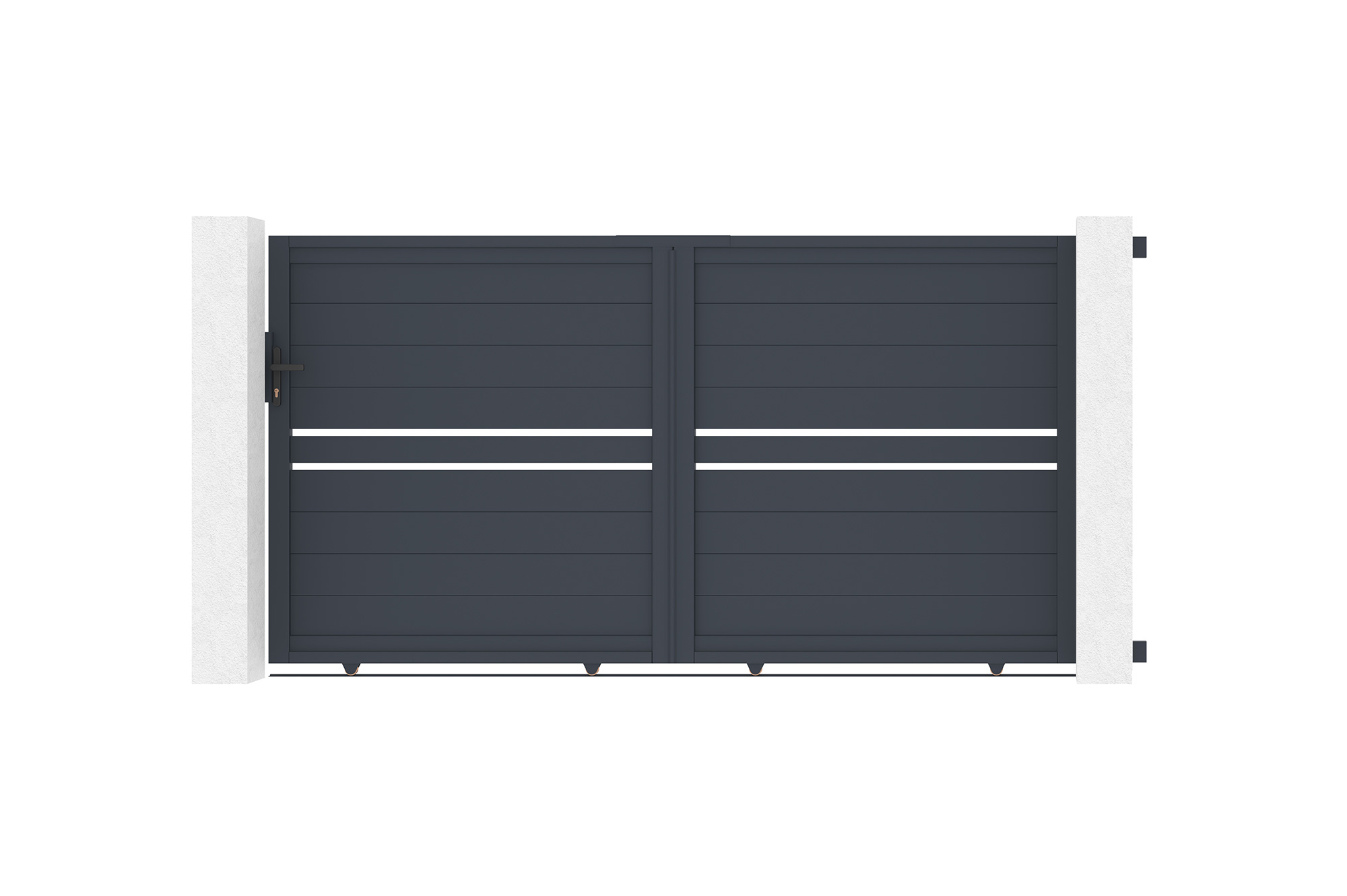 Liukuportti 3m CIMONE H.160 harmaa alumiini 2