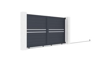 Skjutgrind 3m CIMONE H.160 grå aluminium 4