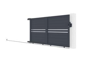 Skjutgrind 3m CIMONE H.160 grå aluminium 9