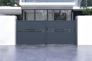 Nyílókapu 3,5m CIMONE H.140 szürke alumínium 3