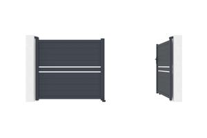 Aluminium swing gate 3,5m CIMONE H.160 grey 6