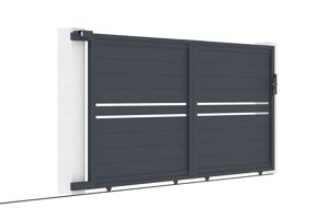 Aluminium sliding gate 3,5m CIMONE H.160cm grey 10