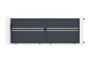 Sliding gate kit 4m CIMONE H.140cm grey aluminium 2