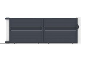 Sliding gate kit 4m CIMONE H.140cm grey aluminium 8