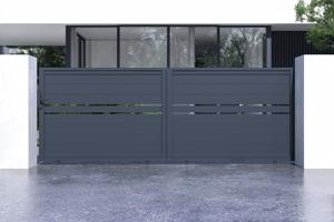 Sliding gate kit 4m CIMONE H.140cm grey aluminium 3