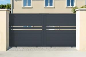 Sliding gate kit 4m CIMONE H.140cm grey aluminium main image