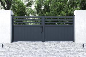 Portail battant NEVIS 340x140cm gris 6