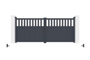 Swing gate 3,4m SANTIS H.140 grey aluminium 7