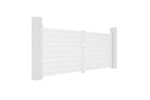 Swing gate 3,5m EIGER H.140 white aluminium 11