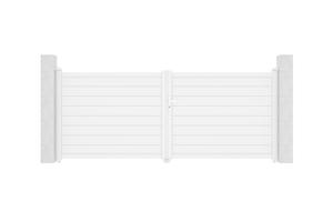 Swing gate 3,5m EIGER H.140 white aluminium 2