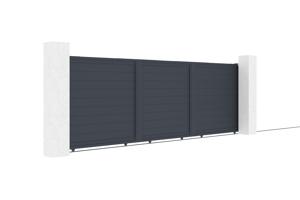 Portão de correr 5m EIGER H.140cm alumínio cinza 3