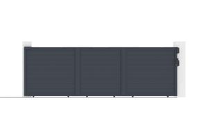 Portão de correr 5m EIGER H.140cm alumínio cinza 7