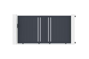 Puerta corredera exterior​ 3m GIONA Alt.180cm aluminio gris main image