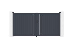 Puerta batiente exterior 3,5m GIONA Alt.180 aluminio gris main image