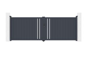 Veramie vārti 4m GIONA H.140 pelēks alumīnijs main image