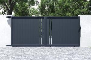 Brama przesuwna 4m GIONA H.180 aluminium szare 6