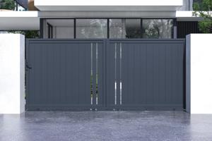 Brama przesuwna 4m GIONA H.180 aluminium szare 2