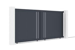 Brama przesuwna 4m GIONA H.180 aluminium szare 3