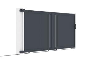 Brama przesuwna 4m GIONA H.180 aluminium szare 9