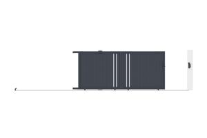 Brama przesuwna 4m GIONA H.180 aluminium szare 10