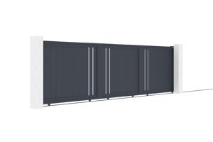 Skjutgrind 5m GIONA H.140 grå aluminium 3