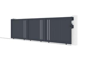 Skjutgrind 5m GIONA H.140 grå aluminium 8