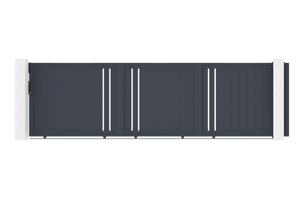 Sliding gate kit 5m GIONA H.140cm grey aluminium main image